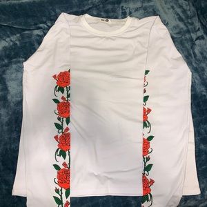 Floral long sleeve top